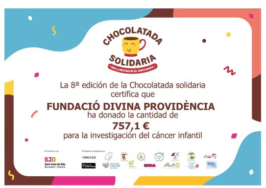 Agraïment xocolatada solidària